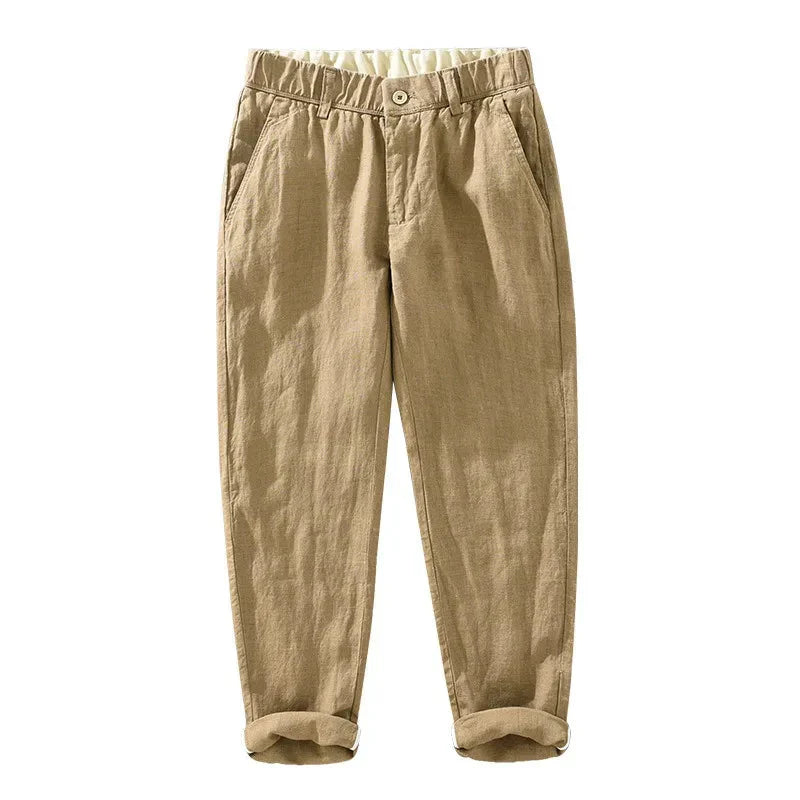 Calça de Linho Masculina Piannaro PN009 em estilo clássico e elegante.