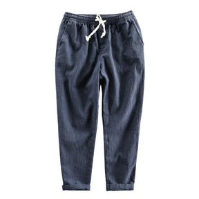 Calça de Linho Masculina Piannaro PN007 em estilo Old Money, elegante e confortável.