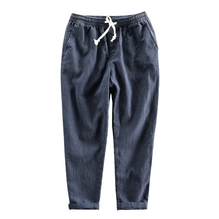 Calça de Linho Masculina Piannaro PN007 em estilo Old Money, elegante e confortável.