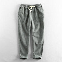 Calça de Linho Masculina Piannaro PN007 em estilo Old Money, elegante e confortável.