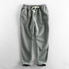 Calça de Linho Masculina Piannaro PN007 em estilo Old Money, elegante e confortável.
