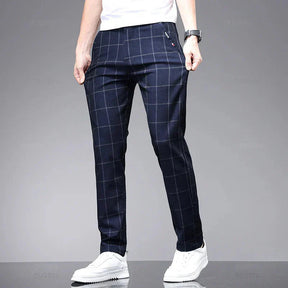 Calça Social Xadrez Masculina Piannaro PN224 com design moderno e elegante