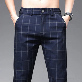 Calça Social Xadrez Masculina Piannaro PN224 com design moderno e elegante