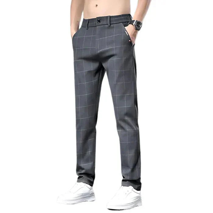 Calça Social Xadrez Masculina Piannaro PN224 com design moderno e elegante
