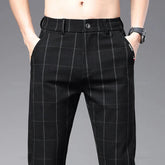 Calça Social Xadrez Masculina Piannaro PN224 com design moderno e elegante