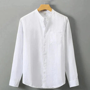 Camisa de Linho Masculina Piannaro PN001 em linho nobre e corte clássico.