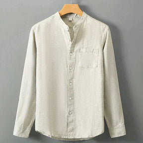 Camisa de Linho Masculina Piannaro PN001 em linho nobre e corte clássico.