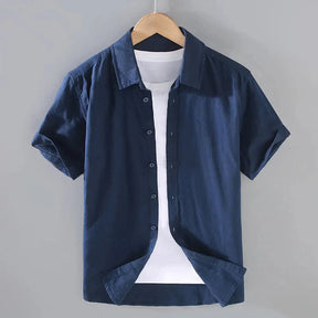 Camisa de Linho Masculina Piannaro PN004 com design elegante e confortável.