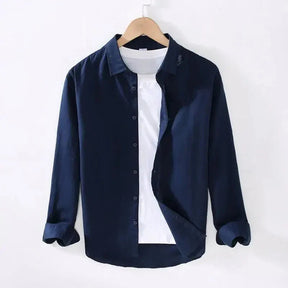 Camisa de Linho Masculina Piannaro PN005 em linho premium, ideal para climas quentes.