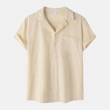Camisa de Linho Masculina Piannaro PN002 em linho premium, elegante e confortável.