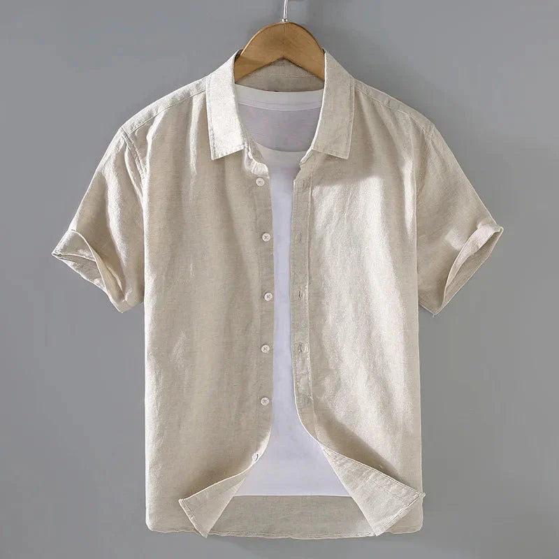 Camisa de Linho Masculina Piannaro PN004 com design elegante e confortável.