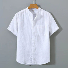 Camisa de Linho Masculina Piannaro PN003 em linho premium, corte clássico.