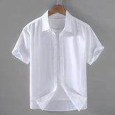 Camisa de Linho Masculina Piannaro PN004 com design elegante e confortável.