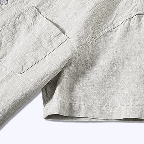 Camisa de Linho Masculina Piannaro PN003 em linho premium, corte clássico.