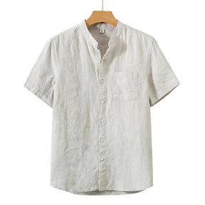 Camisa de Linho Masculina Piannaro PN003 em linho premium, corte clássico.