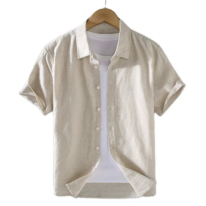 Camisa de Linho Masculina Piannaro PN004 com design elegante e confortável.