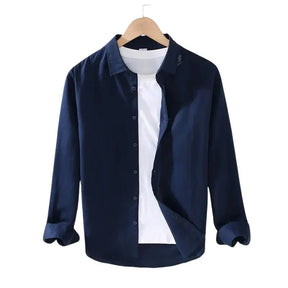 Camisa de Linho Masculina Piannaro PN005 em linho premium, ideal para climas quentes.
