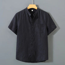 Camisa de Linho Masculina Piannaro PN003 em linho premium, corte clássico.