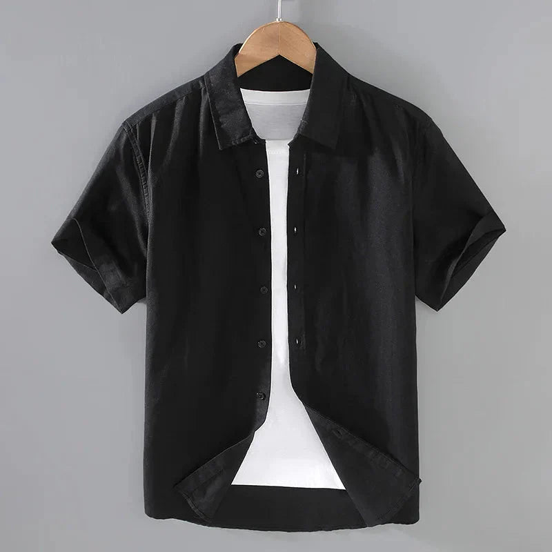 Camisa de Linho Masculina Piannaro PN004 com design elegante e confortável.