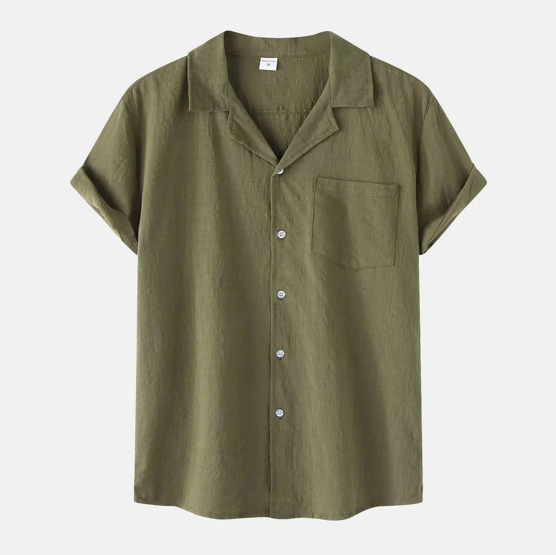 Camisa de Linho Masculina Piannaro PN002 em linho premium, elegante e confortável.