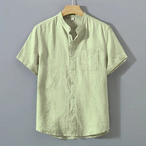Camisa de Linho Masculina Piannaro PN003 em linho premium, corte clássico.