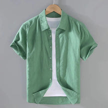 Camisa de Linho Masculina Piannaro PN004 com design elegante e confortável.