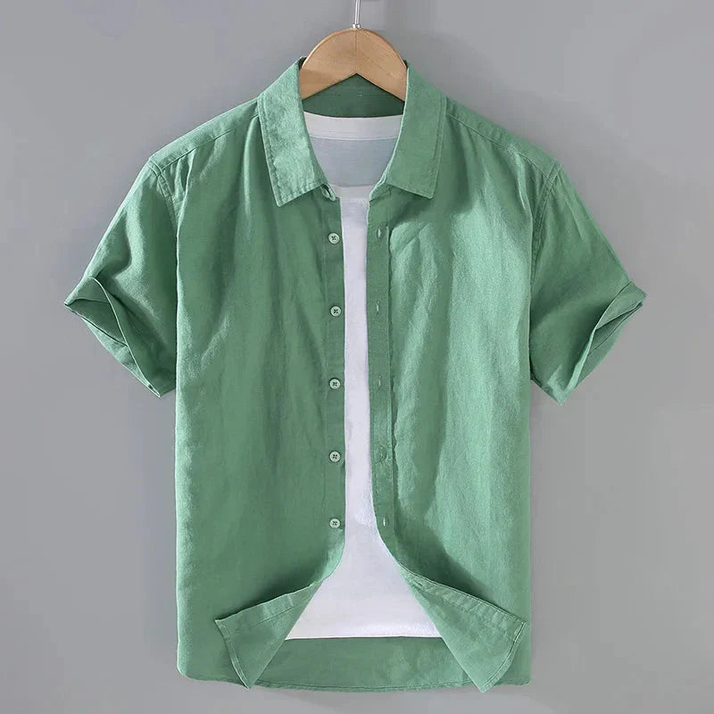 Camisa de Linho Masculina Piannaro PN004 com design elegante e confortável.