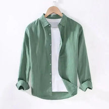 Camisa de Linho Masculina Piannaro PN005 em linho premium, ideal para climas quentes.