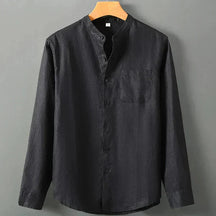 Camisa de Linho Masculina Piannaro PN001 em linho nobre e corte clássico.