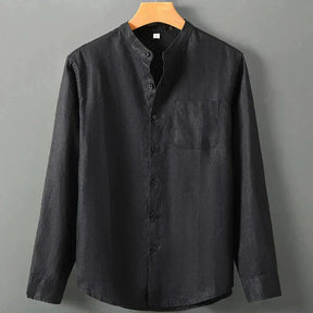 Camisa de Linho Masculina Piannaro PN001 em linho nobre e corte clássico.