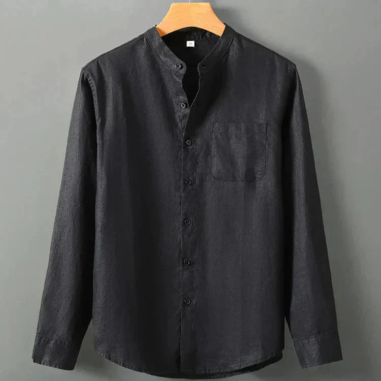 Camisa de Linho Masculina Piannaro PN001 em linho nobre e corte clássico.