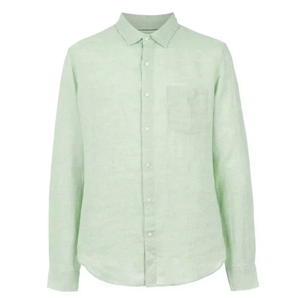 Camisa de Linho Masculina Piannaro PN346 em linho premium, ideal para dias quentes.