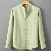 Camisa de Linho Masculina Piannaro PN001 em linho nobre e corte clássico.