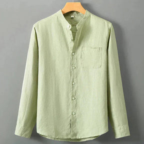 Camisa de Linho Masculina Piannaro PN001 em linho nobre e corte clássico.
