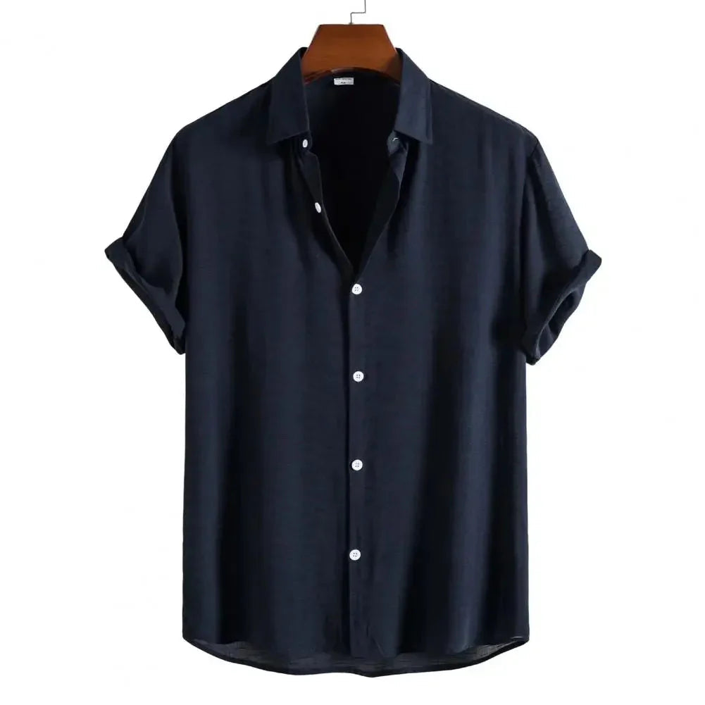 Camisa Manga Curta Lisa Piannaro PN082 em tecido leve e moderno