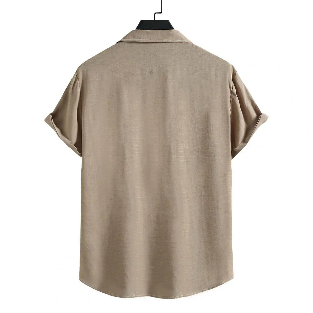 Camisa Manga Curta Lisa Piannaro PN082 em tecido leve e moderno