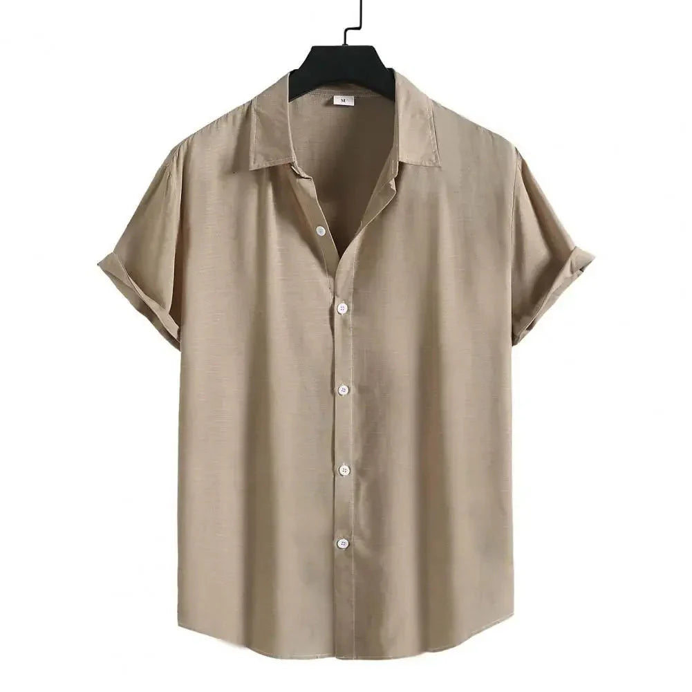 Camisa Manga Curta Lisa Piannaro PN082 em tecido leve e moderno
