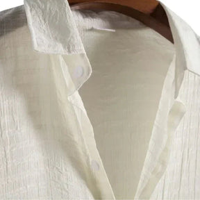 Camisa Manga Curta em Linho Piannaro PN324 em linho leve e sofisticado.