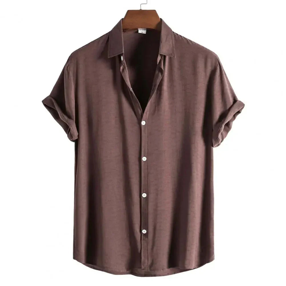 Camisa Manga Curta Lisa Piannaro PN082 em tecido leve e moderno