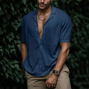 Camisa Masculina Piannaro PN083 em algodão e poliéster com modelagem ajustada.