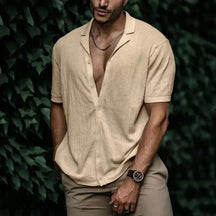 Camisa Masculina Piannaro PN083 em algodão e poliéster com modelagem ajustada.