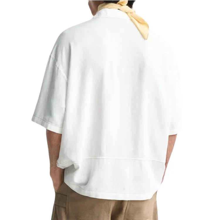 Camisa Masculina Piannaro PN361 em linho com contraste e design moderno.
