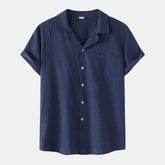 Camisa Masculina em Linho Piannaro PN397 em um design casual e confortável.