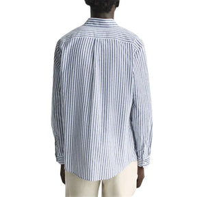 Camisa Masculina em Linho Listrada Piannaro PN358, elegante e confortável.