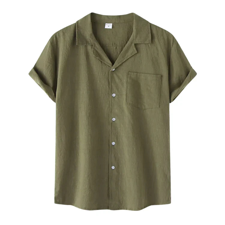 Camisa Masculina em Linho Piannaro PN397 em um design casual e confortável.