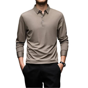 Camisa Polo Manga Comprida Masculina Piannaro PN051 em tecido premium, ideal para ocasiões formais e casuais.
