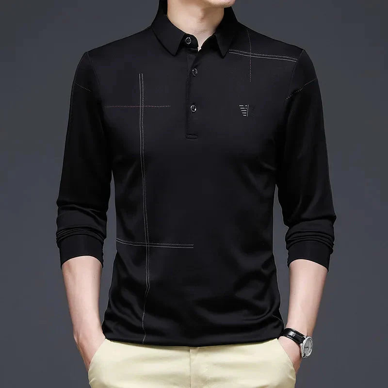 Camisa Polo Manga Comprida Masculina Piannaro PN052 em tecido premium