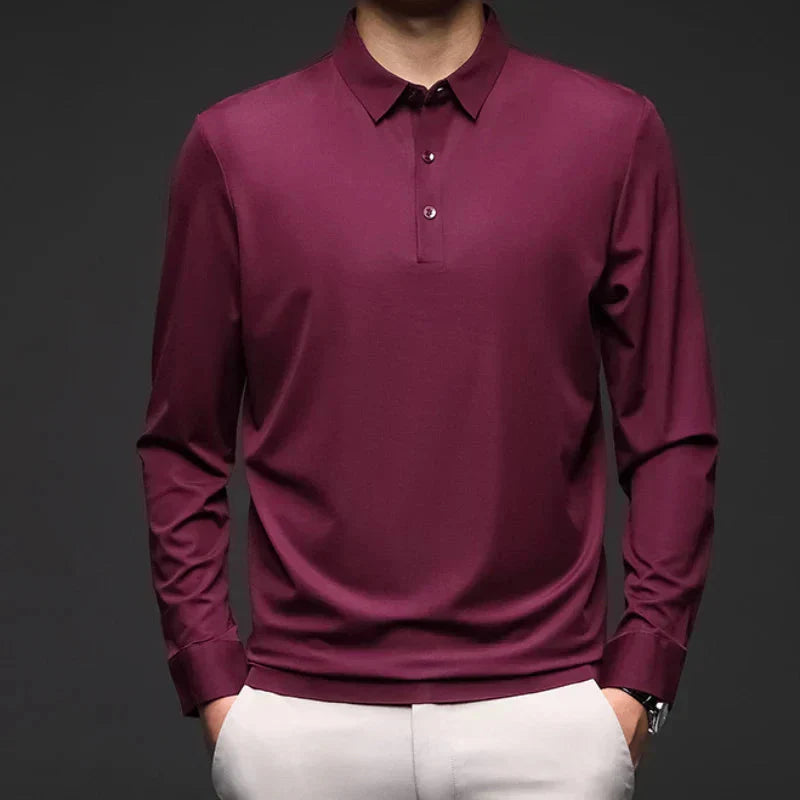 Camisa Polo Manga Comprida Masculina Piannaro PN051 em tecido premium