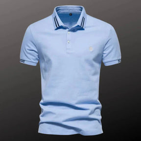 Camisa Polo Masculina Piannaro PN201 em algodão com detalhes bordados.