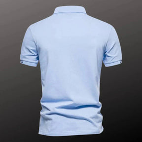 Camisa Polo Masculina Piannaro PN201 em algodão com detalhes bordados.